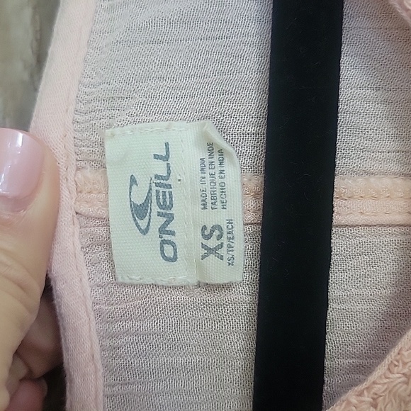 O'neill Peach Crochet From Tunic Top Size Xsmall - Picture 3 of 5